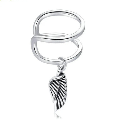 Ear Cuff Angel Wings - Unique Single Clip-on Earring-Jewearrings