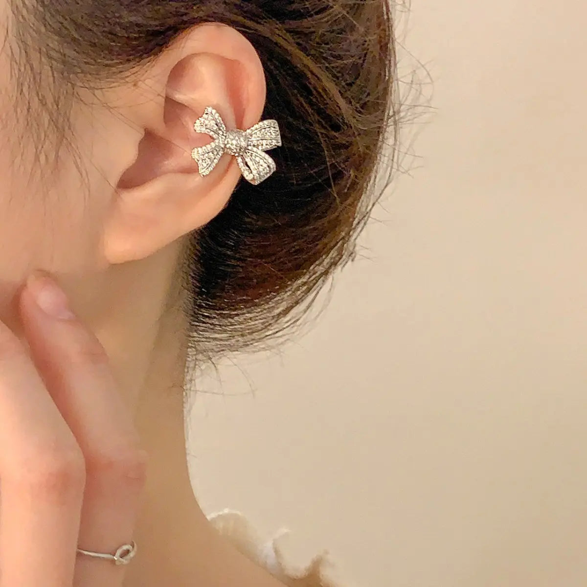 Ear Cuff Bowknot Without Pierced-Jewearrings