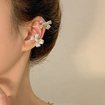 Ear Cuff Bowknot Without Pierced-Jewearrings