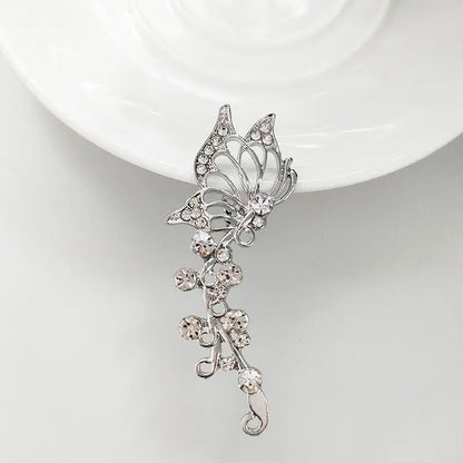 Ear Cuff Butterfly Diamond - Unique Unilateral Design-Jewearrings