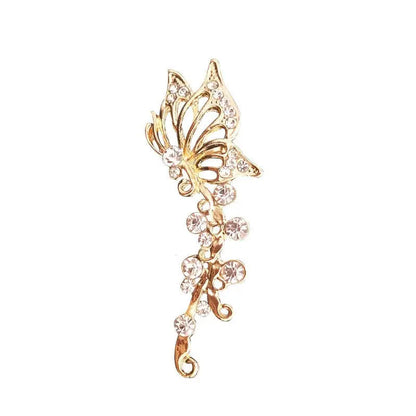 Ear Cuff Butterfly Diamond - Unique Unilateral Design-Jewearrings