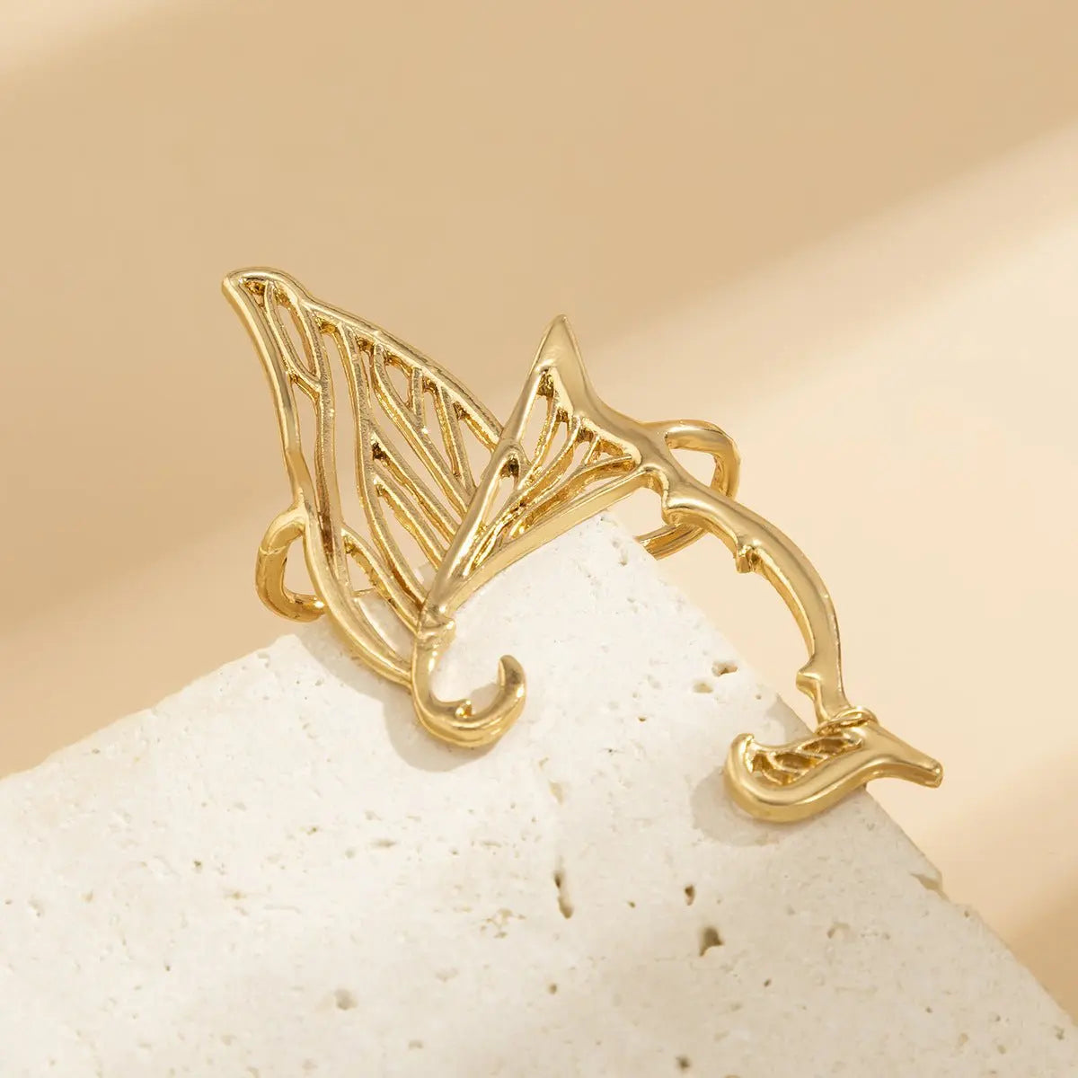 Ear Cuff Butterfly Wings Earrings-Jewearrings