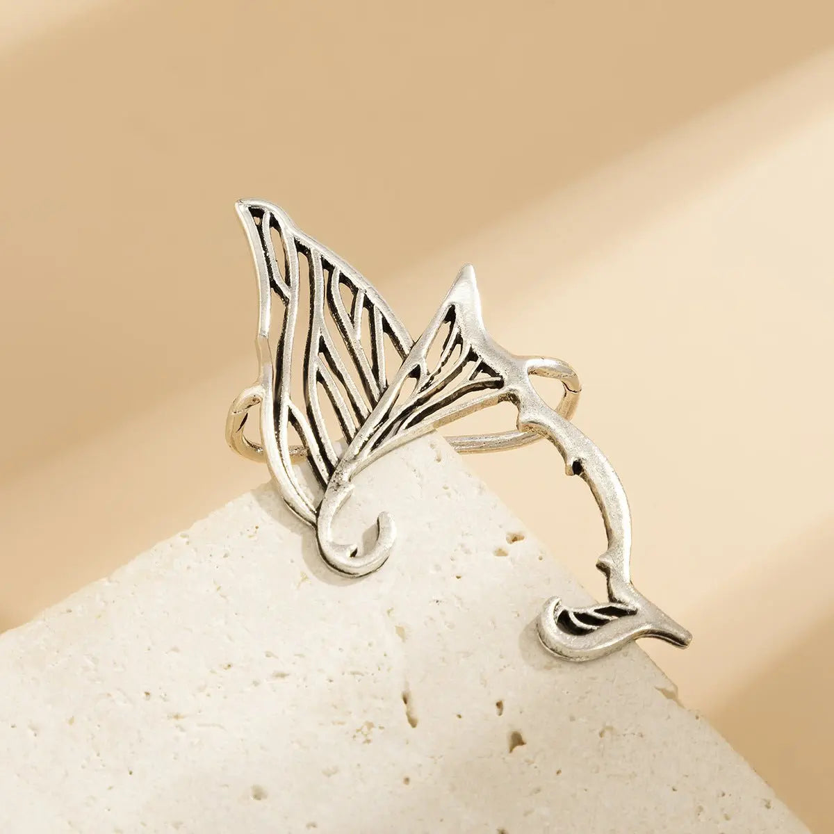 Ear Cuff Butterfly Wings Earrings-Jewearrings