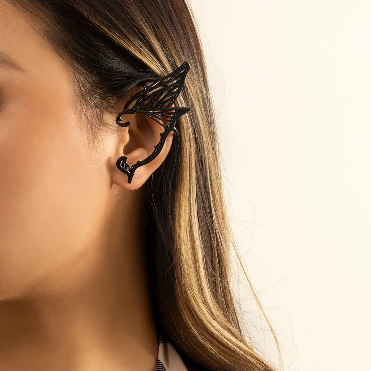 Ear Cuff Butterfly Wings Earrings-Jewearrings