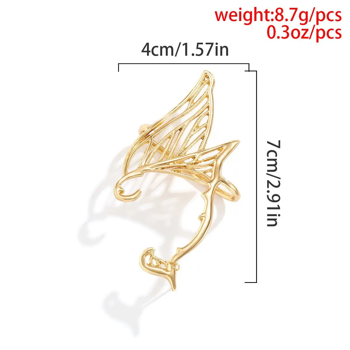 Ear Cuff Butterfly Wings Earrings-Jewearrings