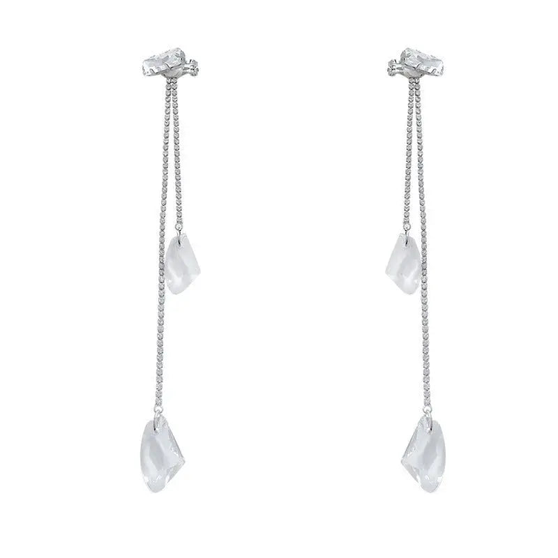 Ear Cuff Crystal Tassel-Jewearrings