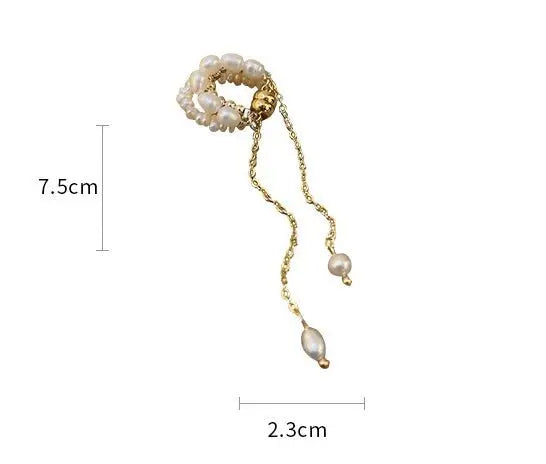 Ear Cuff Freshwater Pearl-Jewearrings