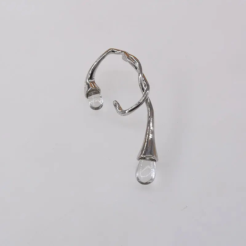 Ear Cuff Gold Ear Hanging Clip-Jewearrings