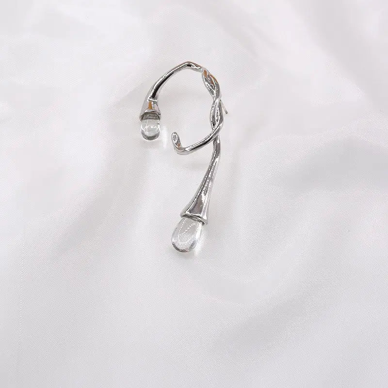 Ear Cuff Gold Ear Hanging Clip-Jewearrings