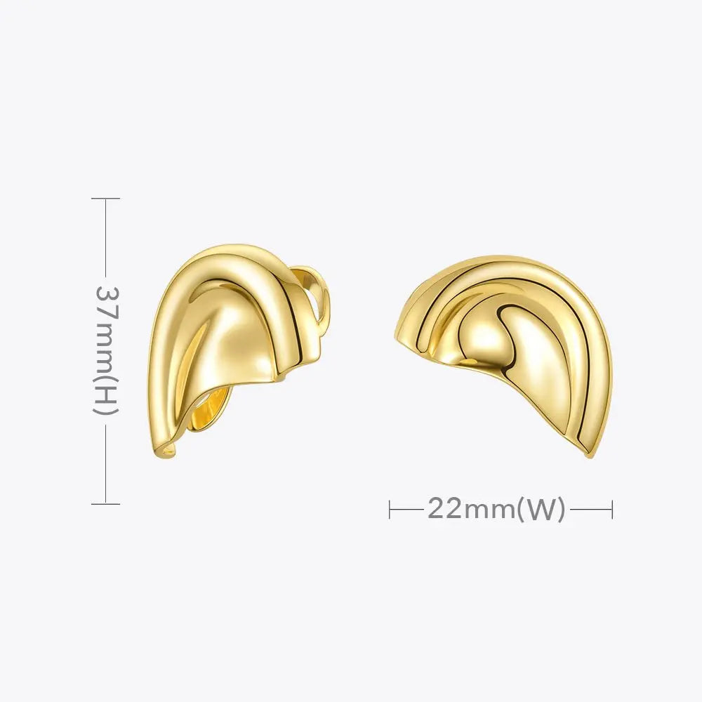 Ear Cuff Half Round Ear Cap Earrings-Jewearrings