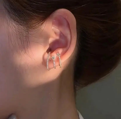 Ear Cuff Korean Design Earrings-Jewearrings