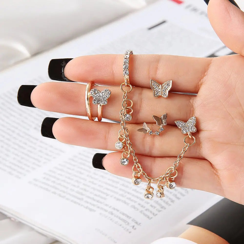 Ear Cuff Mini Fashion Star Moon-Jewearrings