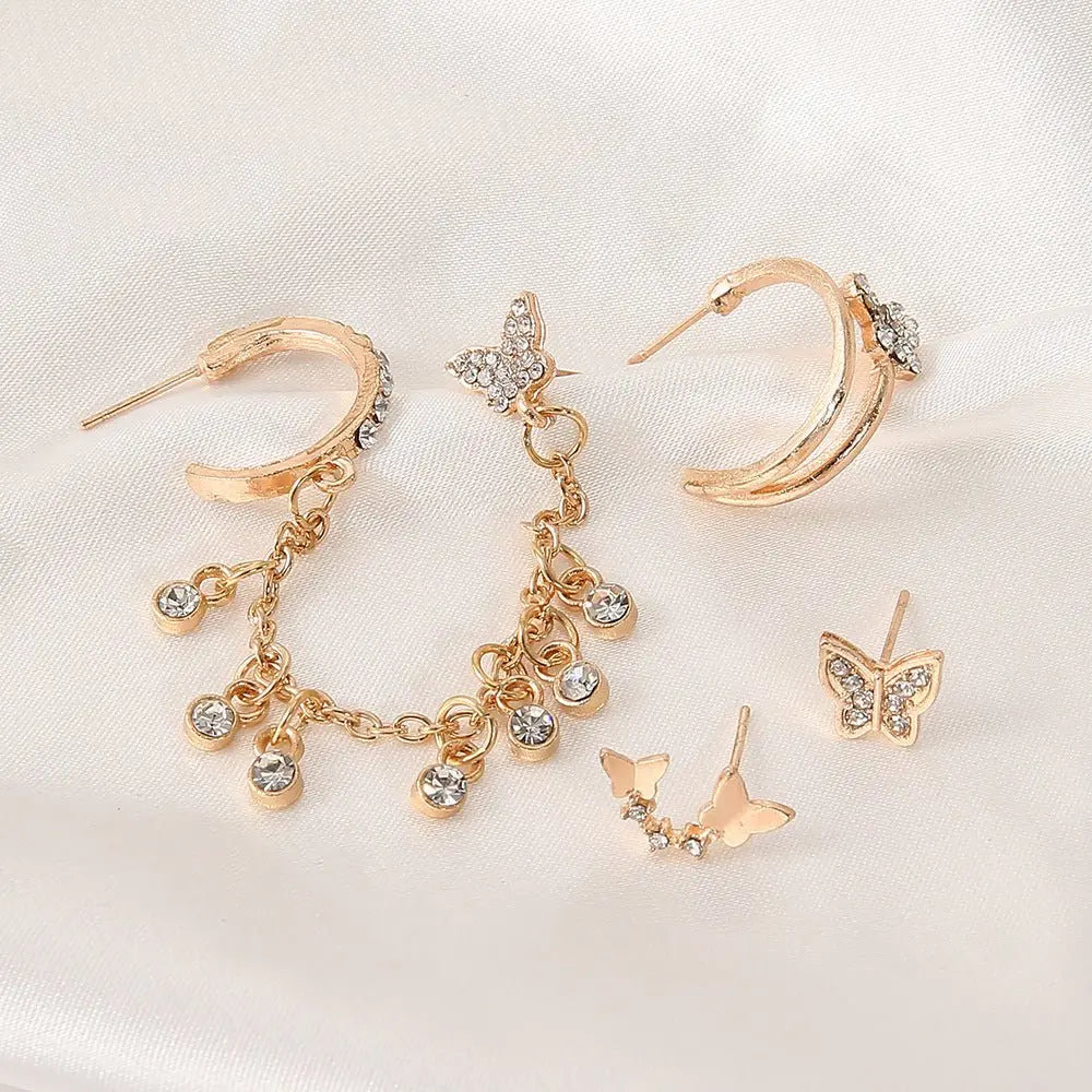 Ear Cuff Mini Fashion Star Moon-Jewearrings