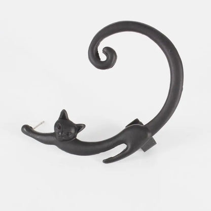 Ear Cuff Punk Style Cat Post Earring-Jewearrings