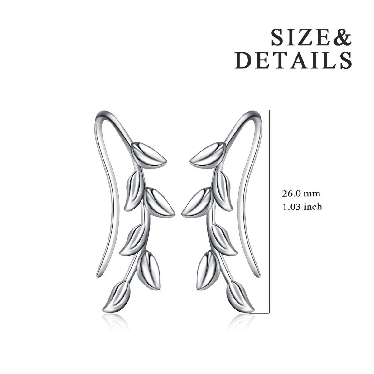 Ear Cuff Sterling Silver Climber Crawler-Jewearrings