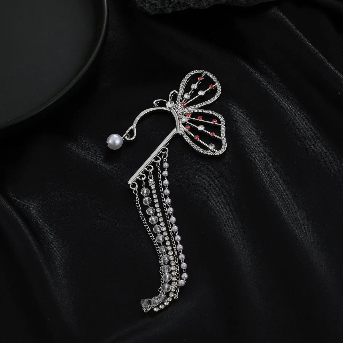 Ear Cuff Super Fairy Crystal Butterfly-Jewearrings