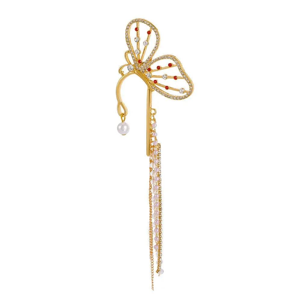 Ear Cuff Super Fairy Crystal Butterfly-Jewearrings