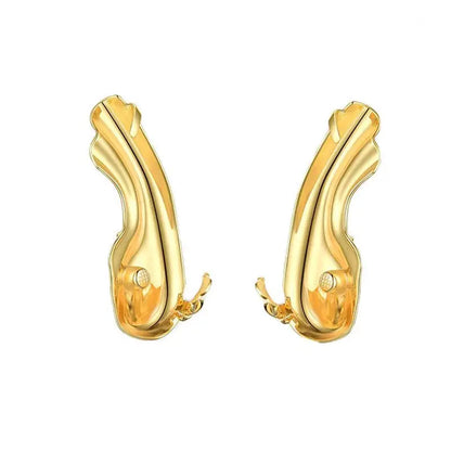 Earlobe Ear Cuff Clip On Earrings-Jewearrings