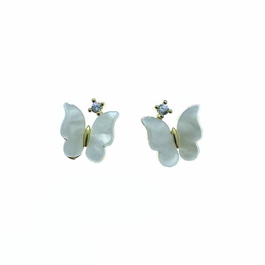 Early Spring New Shell Butterfly Earrings Are Exquisite And Small-Jewearrings