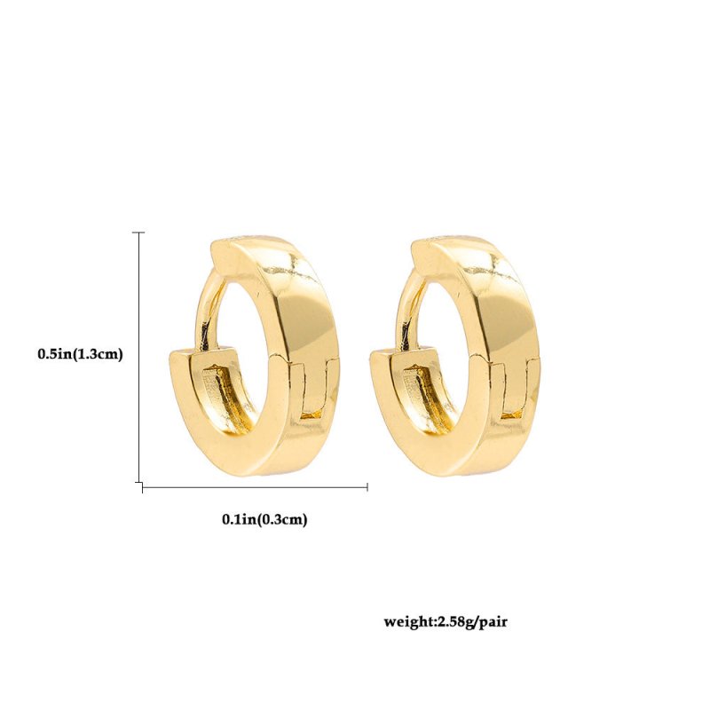 Earrings Temperament Simple Circle Small Hoop-Jewearrings