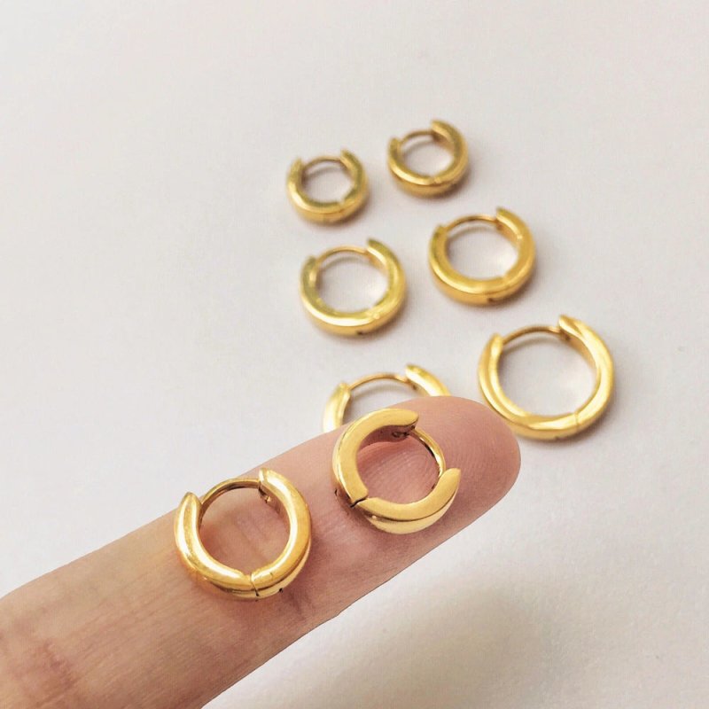 Earrings Temperament Simple Circle Small Hoop-Jewearrings