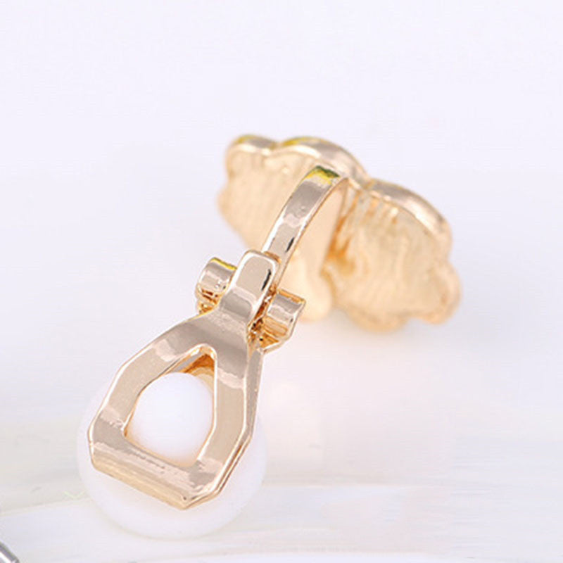 Women's Cute Real Gold Color Retention Earrings-Jewearrings