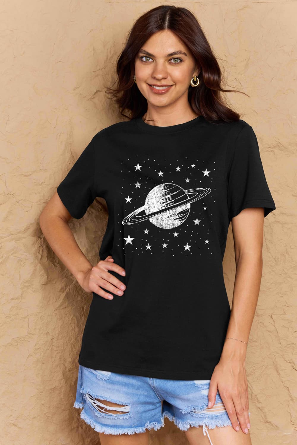 Simply Love Full Size Planet Graphic Cotton T-Shirt-Jewearrings