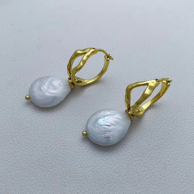 Trendy Vacuum Vapor Plating Gold High Color Retaining Earrings-Jewearrings