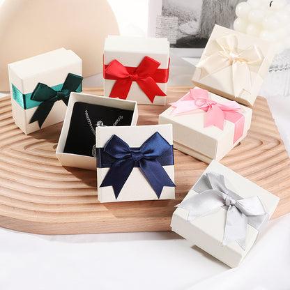 Bow Necklace Earrings Packaging Gift Box-Jewearrings