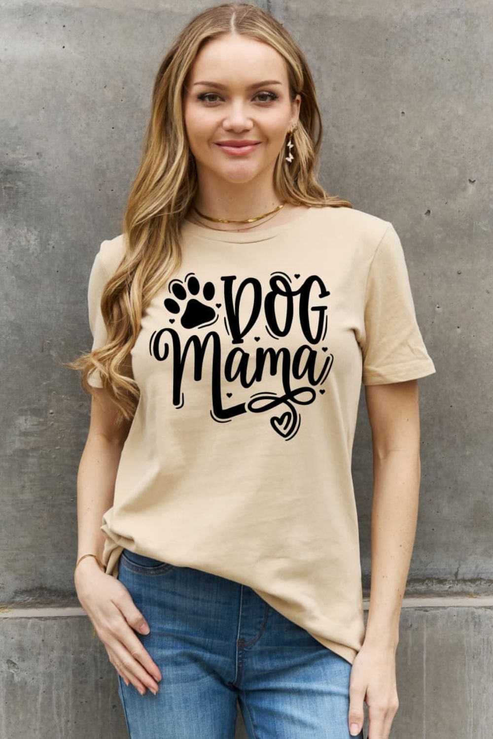 Simply Love Simply Love Full Size DOG MAMA Graphic Cotton T-Shirt-Jewearrings