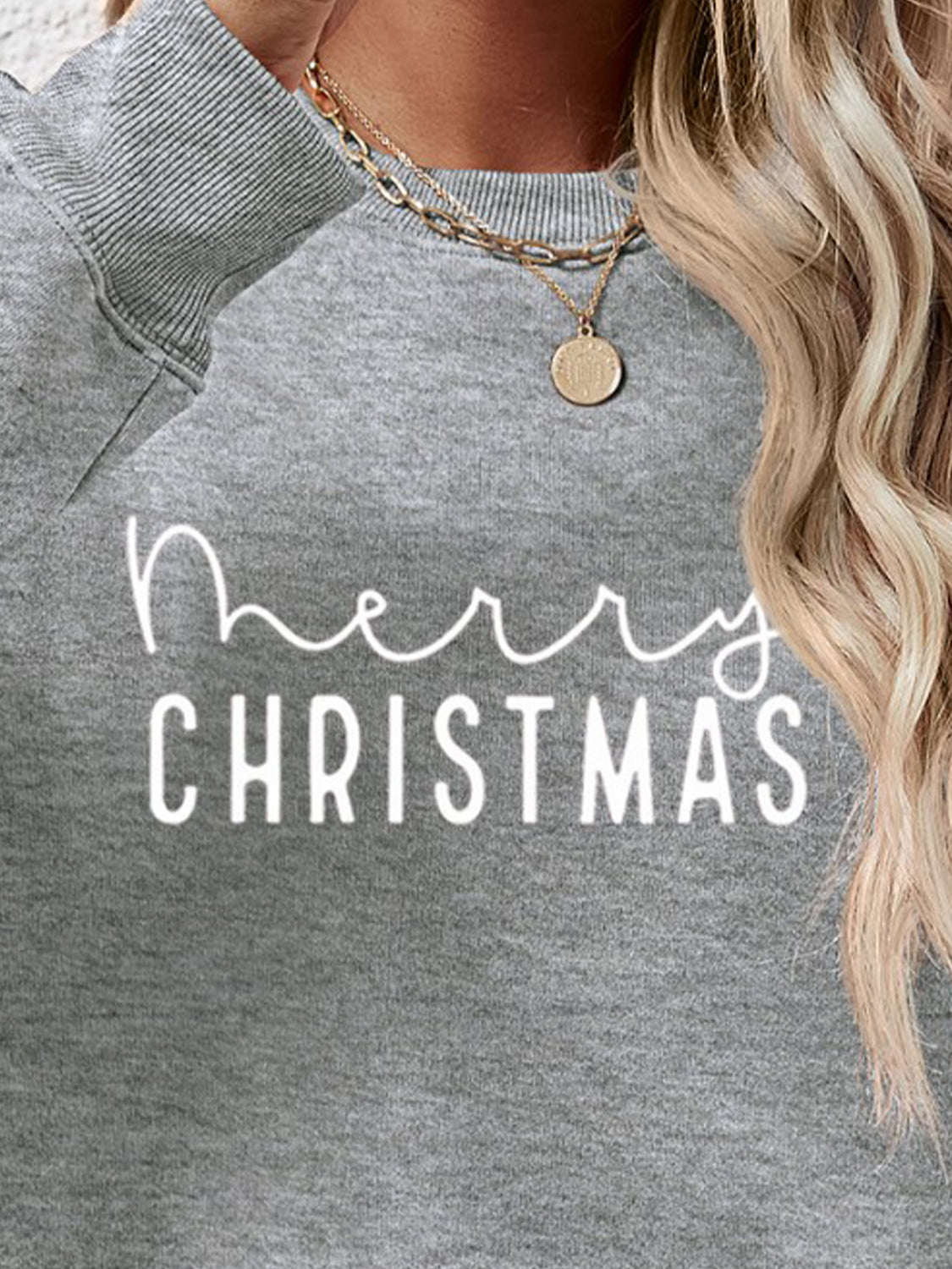 MERRY CHRISTMAS Dropped Shoulder Sweatshirt-Jewearrings