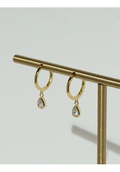 Small And Exquisite Earrings In Sterling Silver-Jewearrings