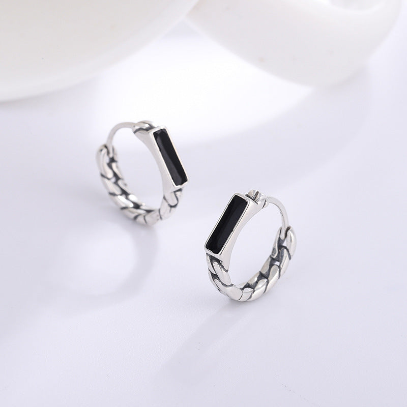 Hip Hop Style Earrings For Men And Women Retro Ear Clip Minimalist Design Earrings-Jewearrings