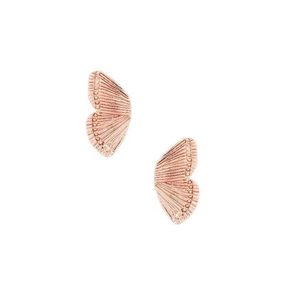 Stud Earrings Butterfly Wings Simple Half Wing-Jewearrings