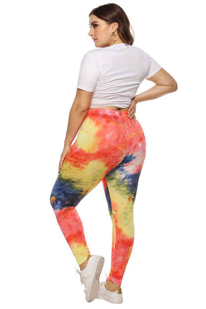 Plus Size Tie Dye Legging-Jewearrings