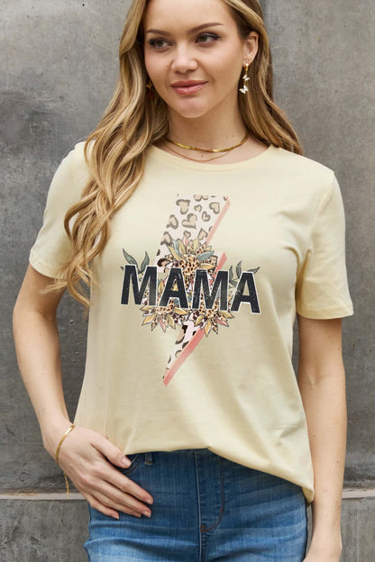 Simply Love Full Size MAMA Graphic Cotton Tee-Jewearrings