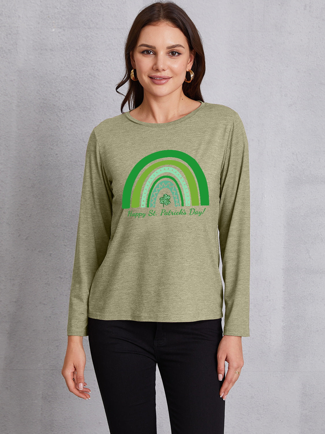 HAPPY ST. PATRICK'S DAY Round Neck T-Shirt-Jewearrings