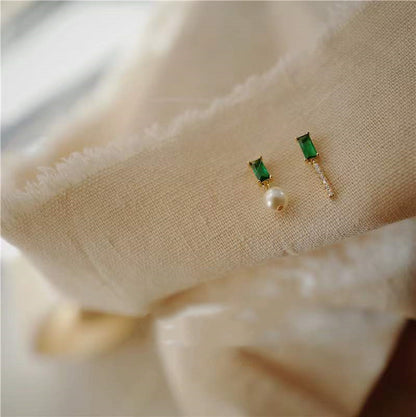 Women's Sterling Silver Delicate Style Stud Earrings-Jewearrings