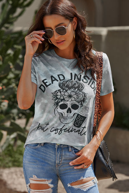 Skull Graphic Short Sleeve T-Shirt-Jewearrings