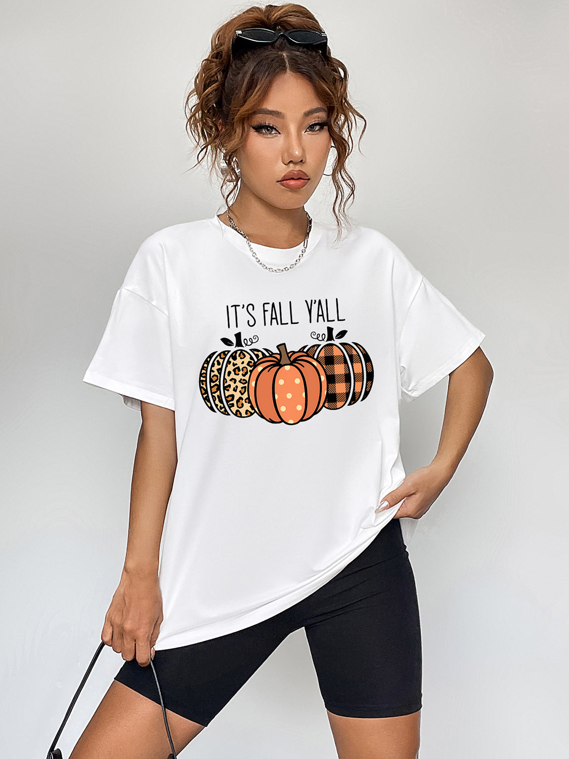 IT'S FALL Y'ALL Graphic T-Shirt-Jewearrings