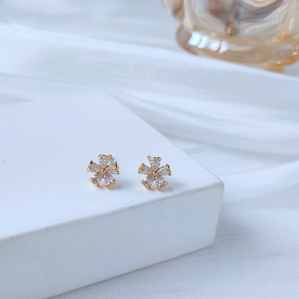 Simple Small Earrings Female Bow Cross-Jewearrings