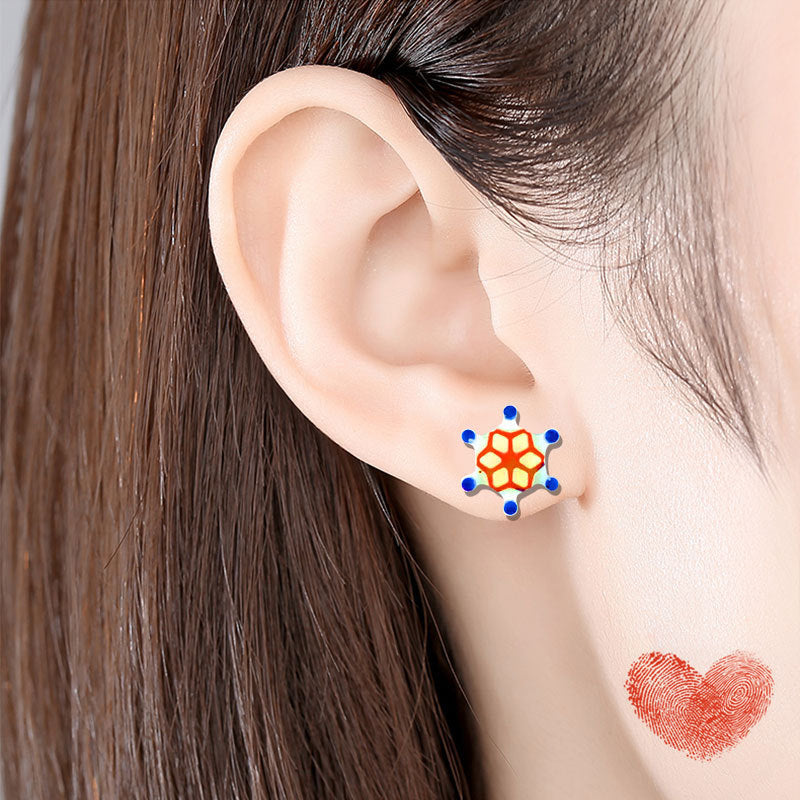 Love Stud Earrings Drop Glue Silicone Mould Butterfly Cloud-Jewearrings