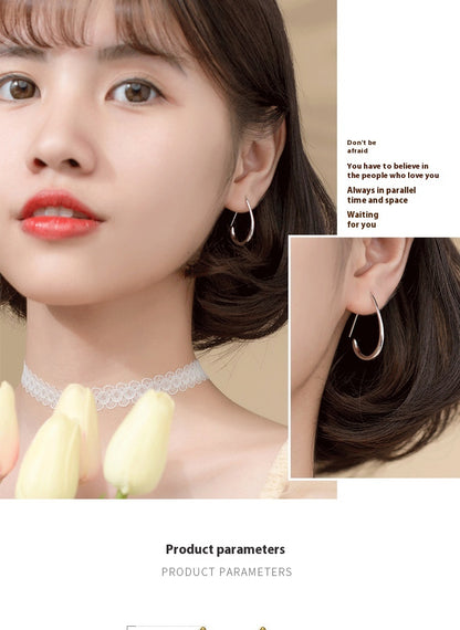 S925 Silver Mori Sweet Water Drop Hollow Design Earrings-Jewearrings