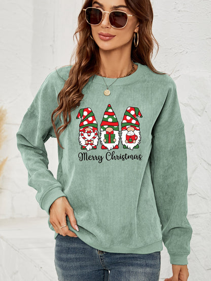 MERRY CHRISTMAS Graphic Sweatshirt-Jewearrings