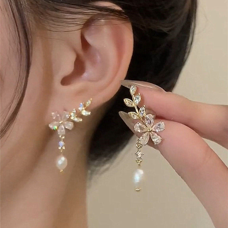 Tassel Pearl Earrings With A Premium Feel-Jewearrings