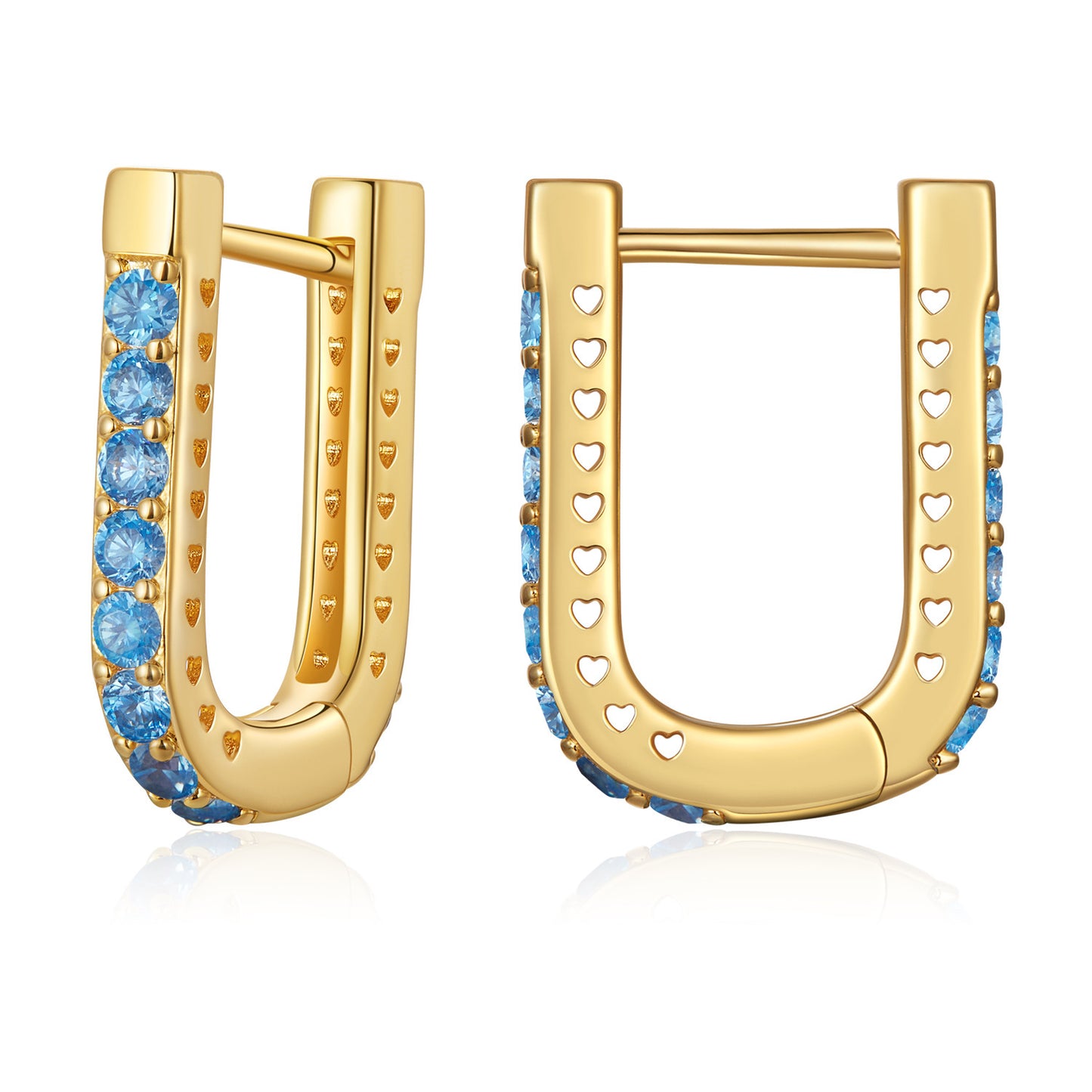 Classic U-shaped Ear Clip European And American Personalized Wear Gang Drill Copper Alloy Earrings-Jewearrings