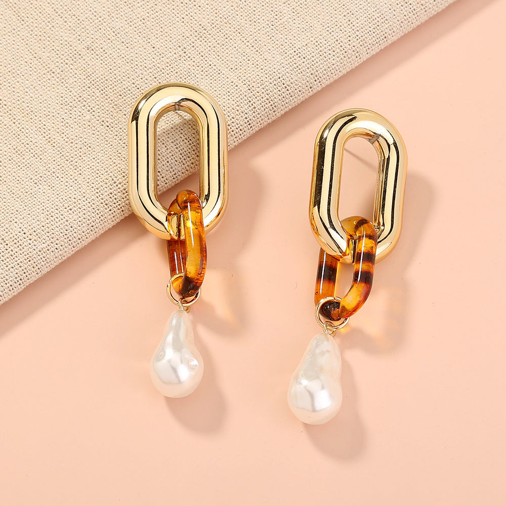 Royal Sister Temperament Pearl Earrings-Jewearrings