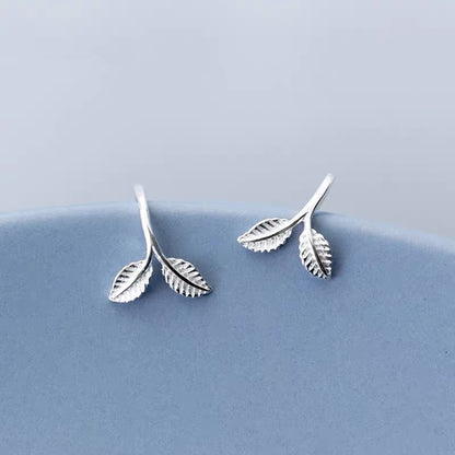 S925 Sterling Silver Stud Earrings Mori Art Students-Jewearrings