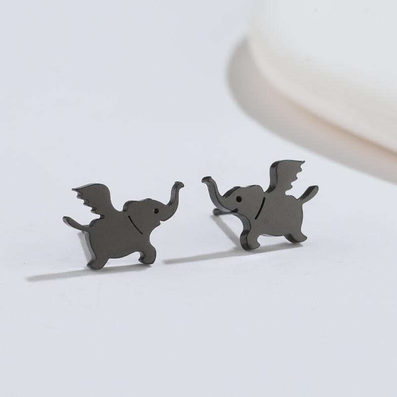 Cute Elf Animal Stud Earrings For Women Ins Style Personalized Earclip-Jewearrings