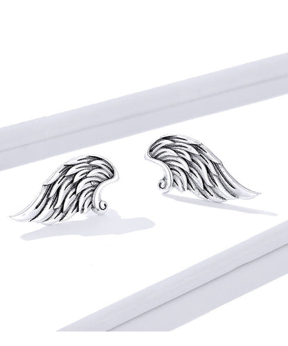 S925 Sterling Silver Wings Creative Women's Earrings-Jewearrings